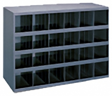 PARTS BIN 24 HOLE STEEL CABINET